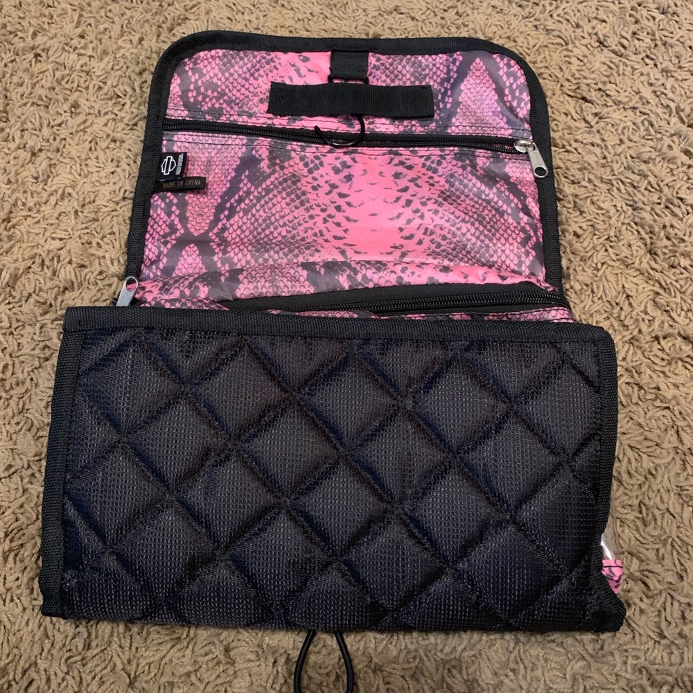 Harley Davidson hanging travel toiletry bag